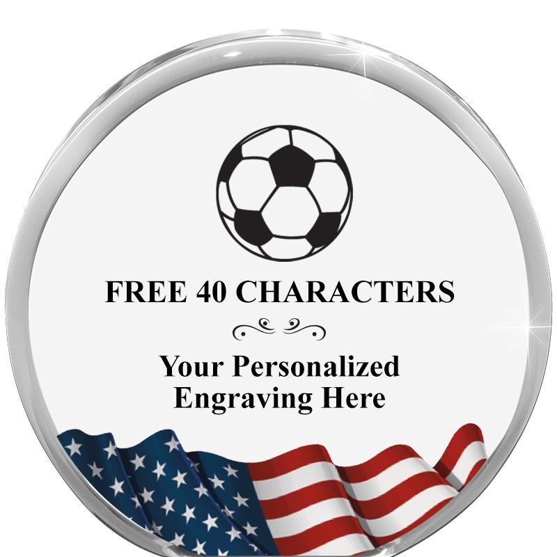 4" FLAG ORBIT ACRYLIC