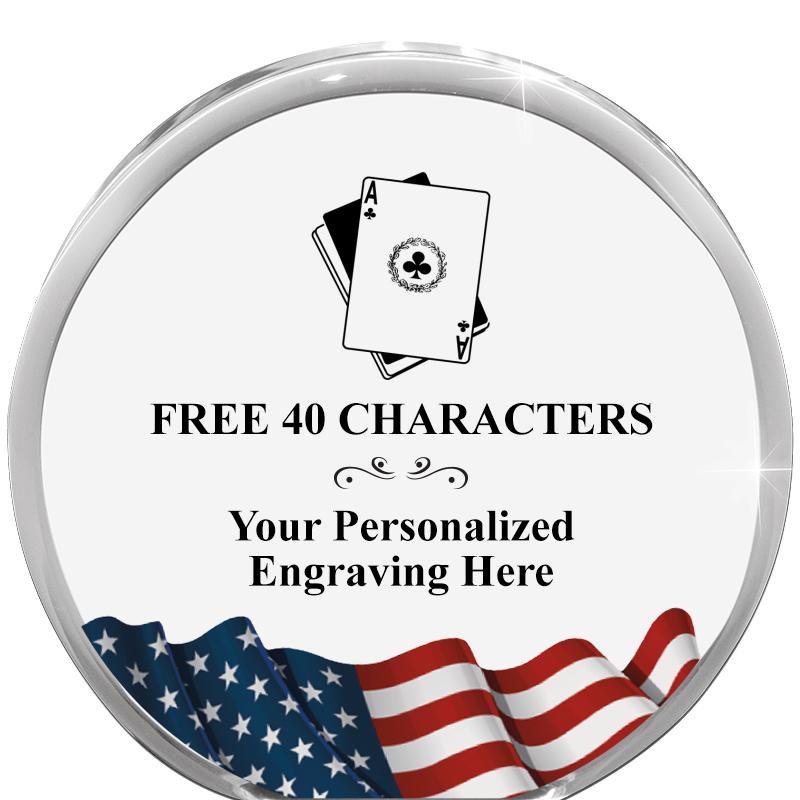 4" FLAG ORBIT ACRYLIC