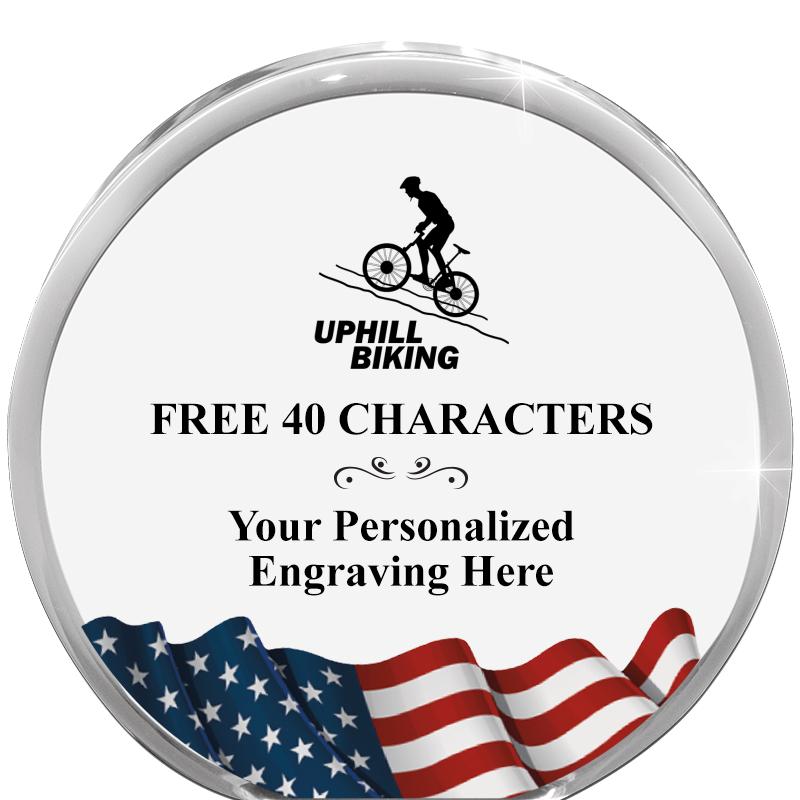 4" FLAG ORBIT ACRYLIC