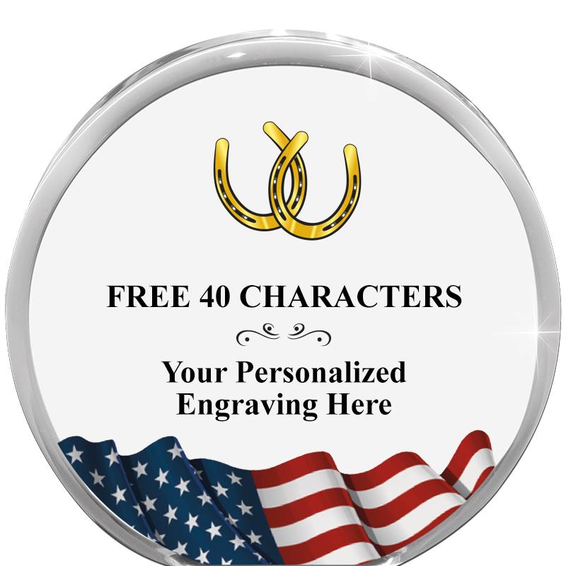 4" FLAG ORBIT ACRYLIC