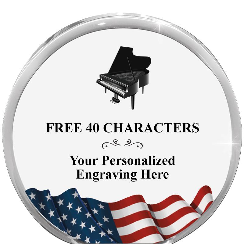 4" FLAG ORBIT ACRYLIC