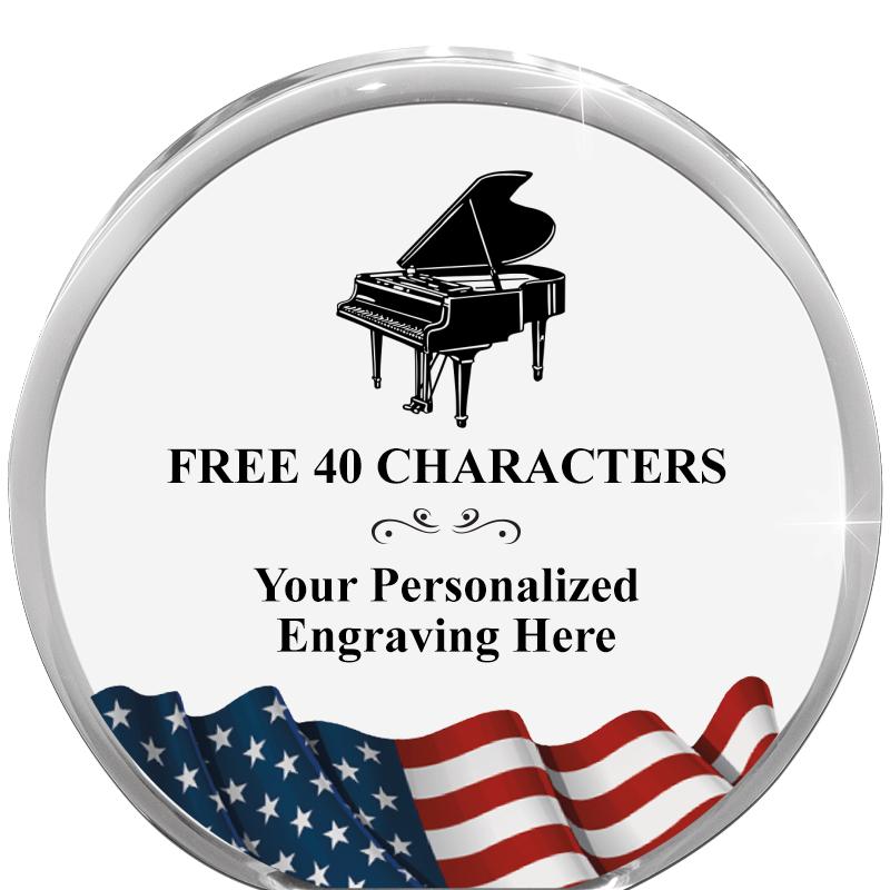 4" FLAG ORBIT ACRYLIC