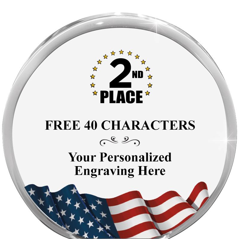 4" FLAG ORBIT ACRYLIC