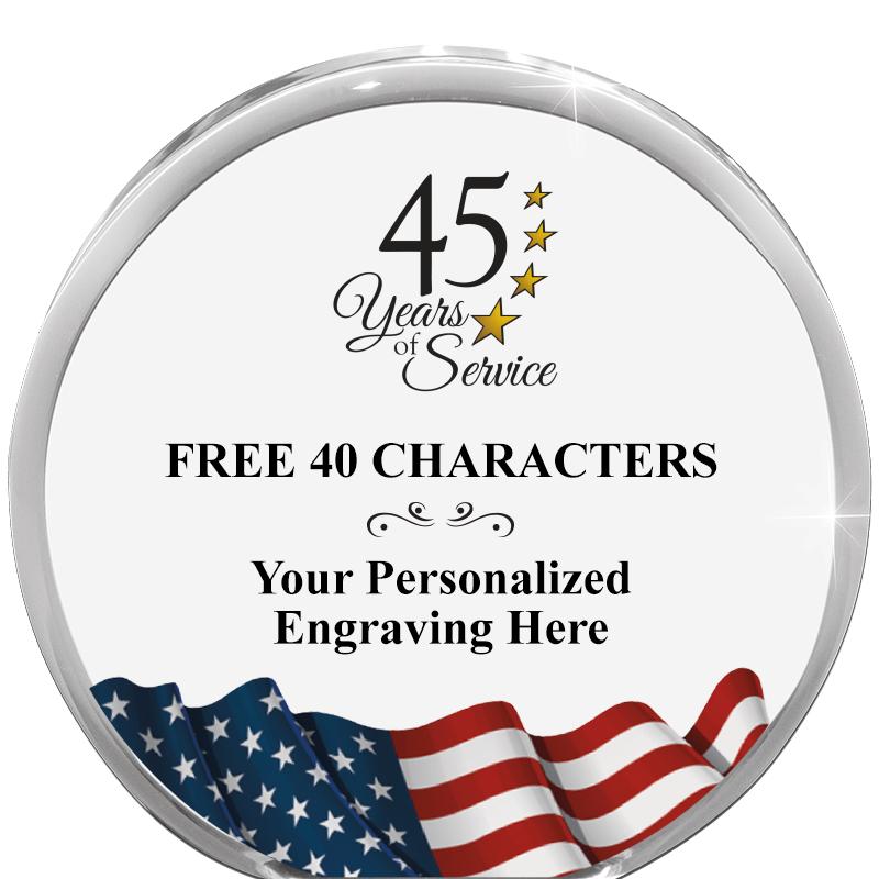 4" FLAG ORBIT ACRYLIC