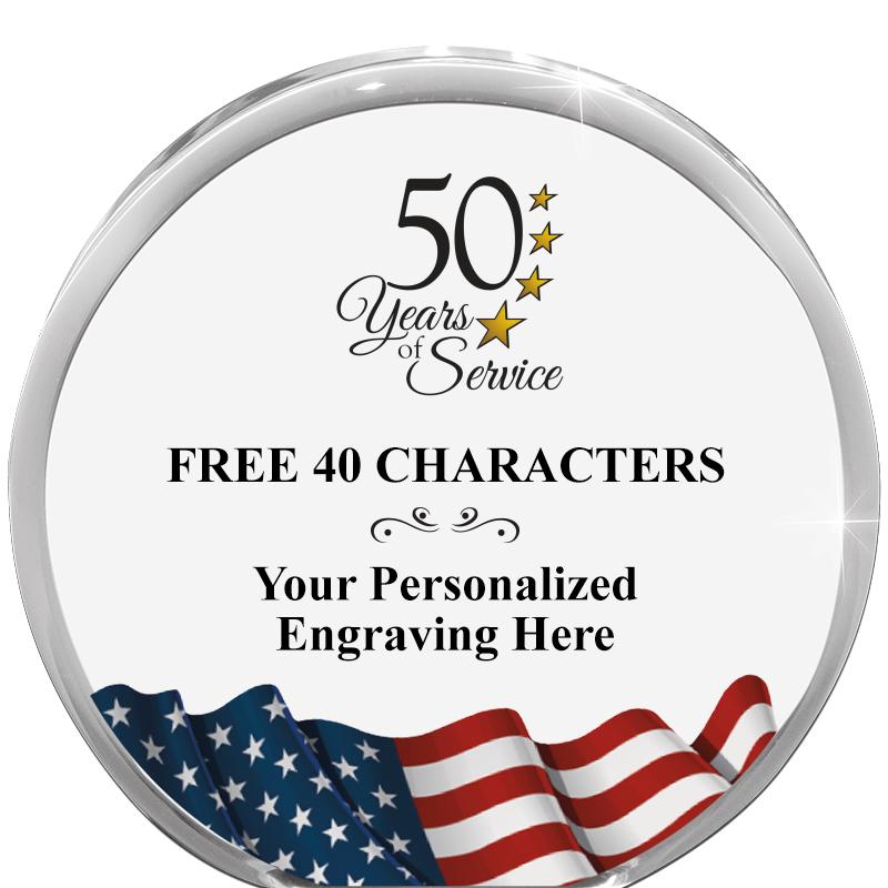 4" FLAG ORBIT ACRYLIC