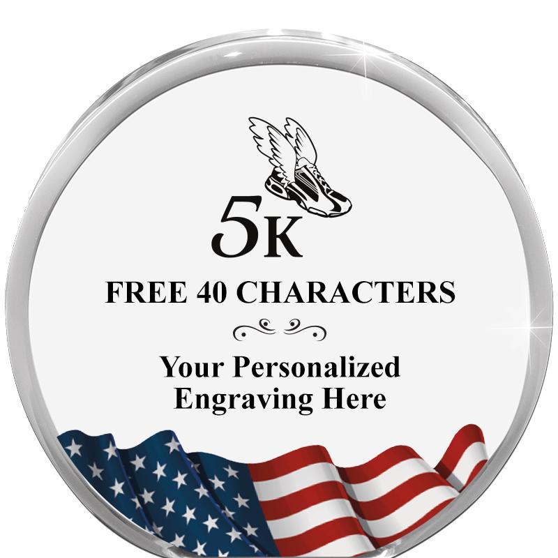 4" FLAG ORBIT ACRYLIC