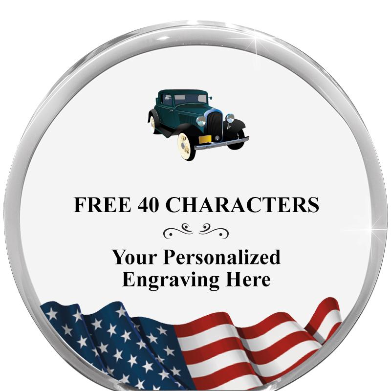 4" FLAG ORBIT ACRYLIC