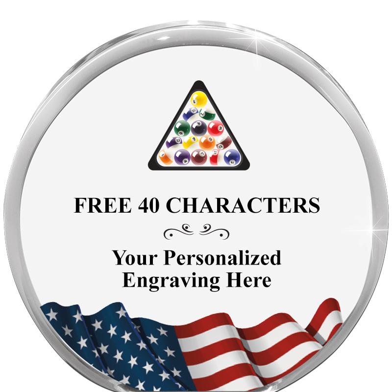 4" FLAG ORBIT ACRYLIC