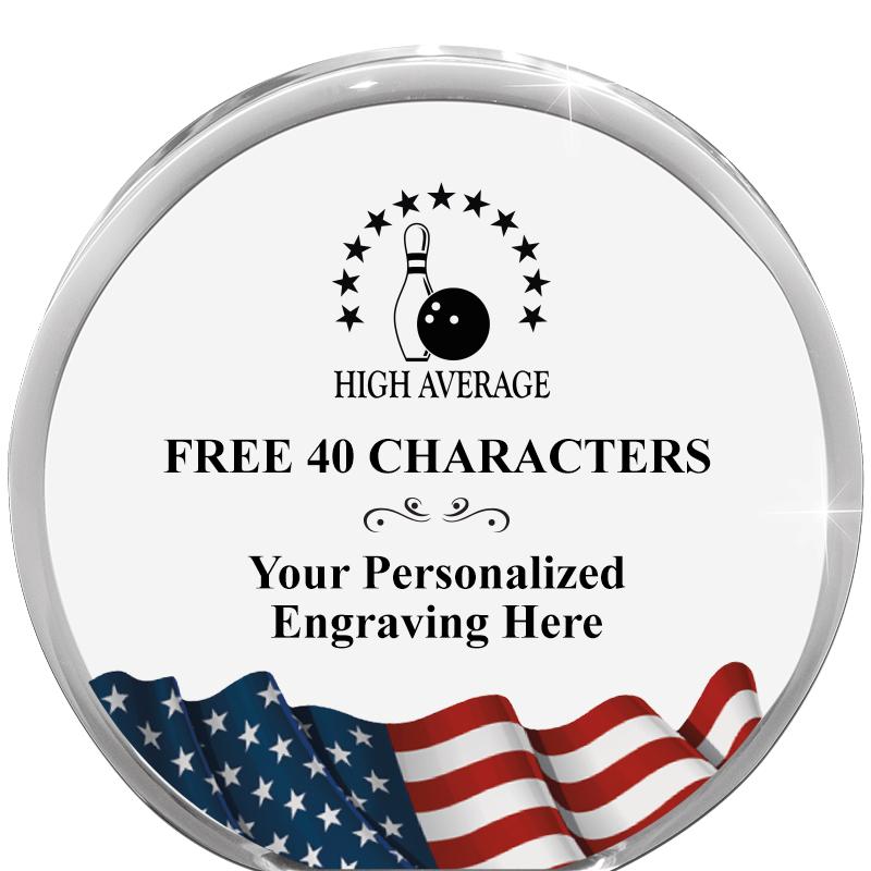 4" FLAG ORBIT ACRYLIC