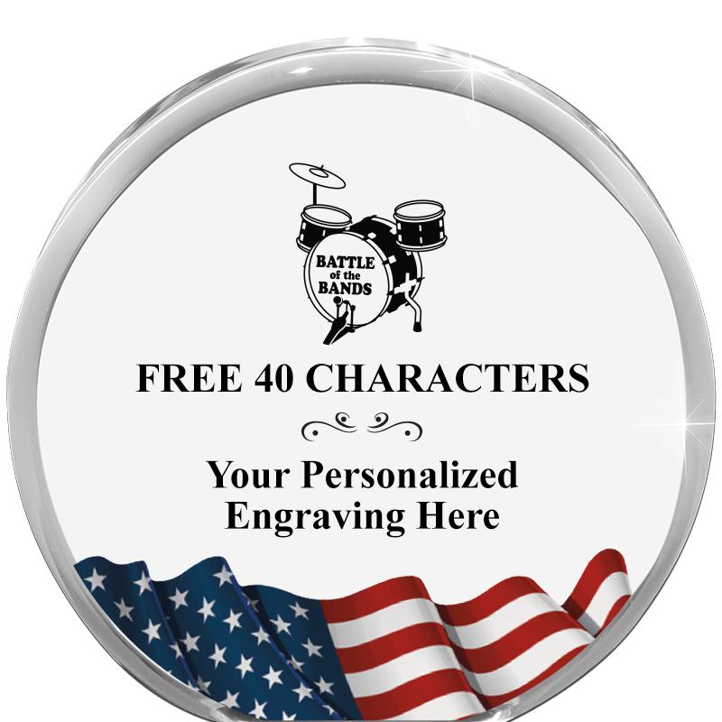 4" FLAG ORBIT ACRYLIC