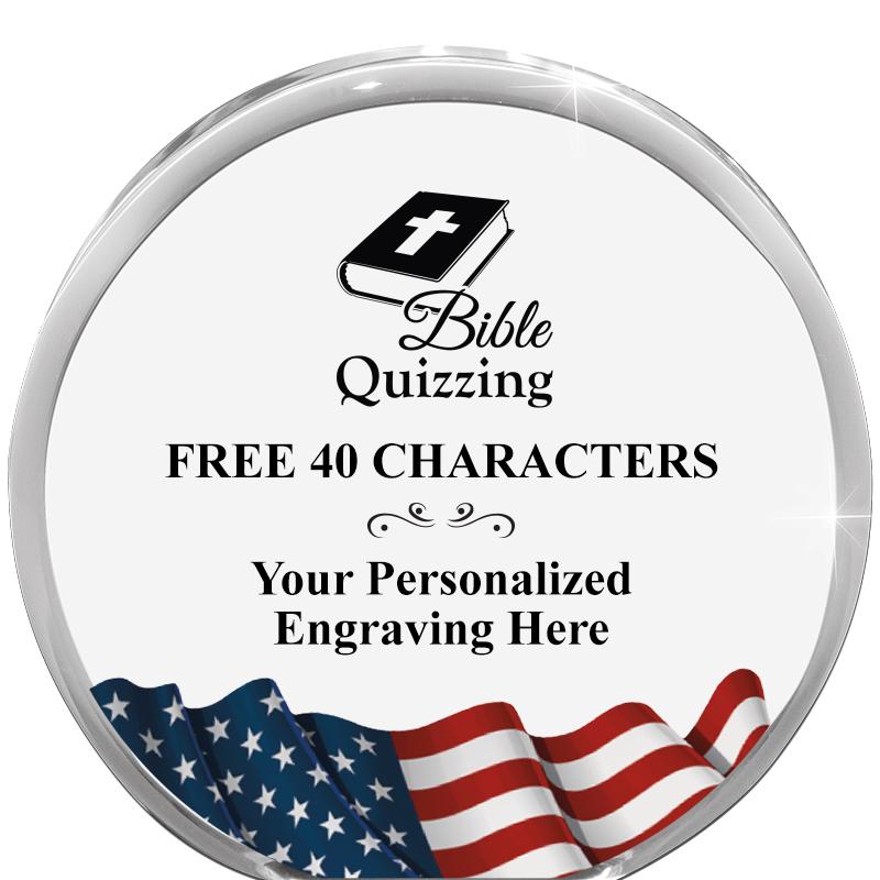 4" FLAG ORBIT ACRYLIC