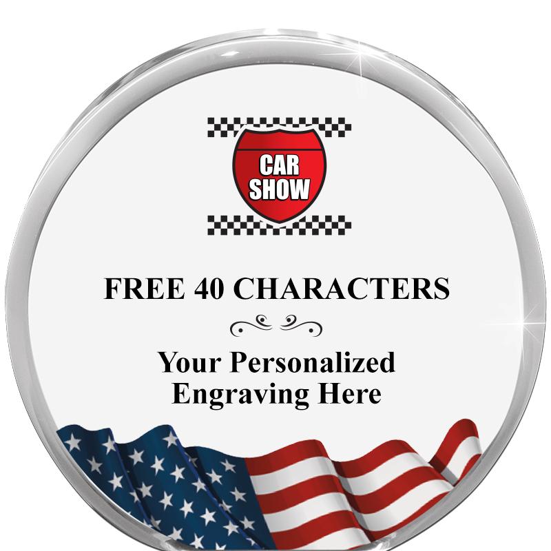 4" FLAG ORBIT ACRYLIC