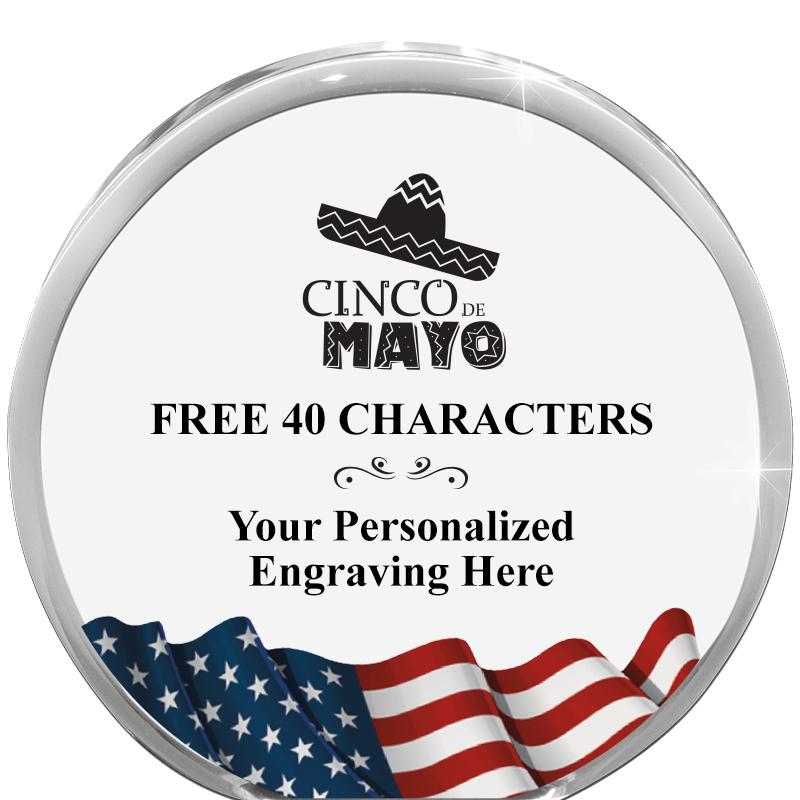 4" FLAG ORBIT ACRYLIC