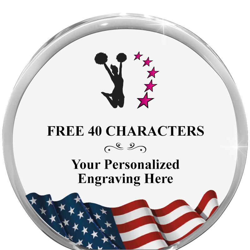 4" FLAG ORBIT ACRYLIC