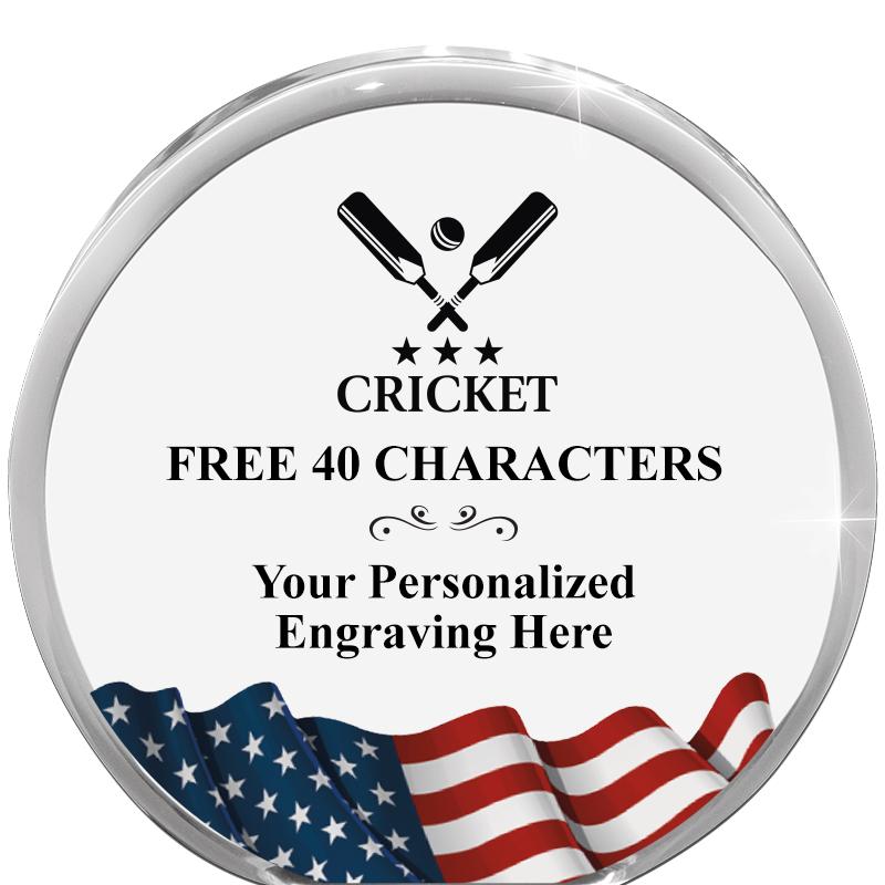 4" FLAG ORBIT ACRYLIC