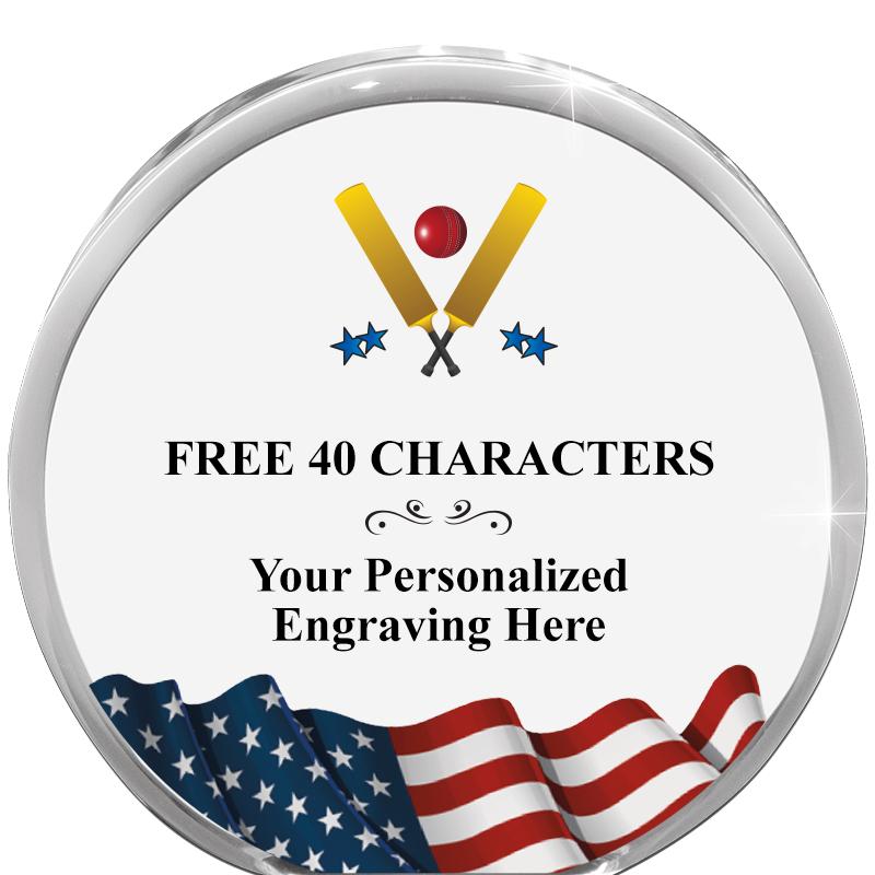 4" FLAG ORBIT ACRYLIC