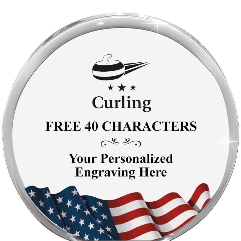 4" FLAG ORBIT ACRYLIC