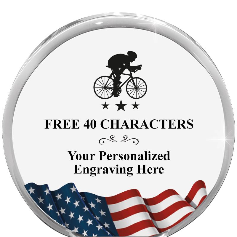 4" FLAG ORBIT ACRYLIC