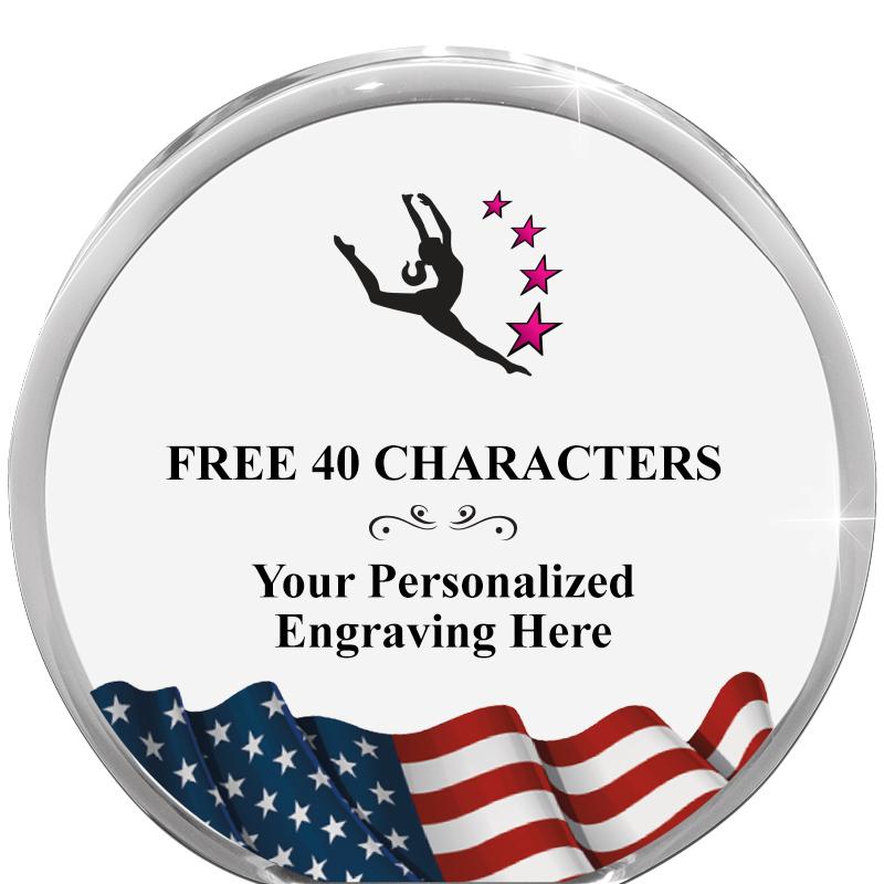 4" FLAG ORBIT ACRYLIC