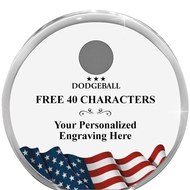 4" FLAG ORBIT ACRYLIC