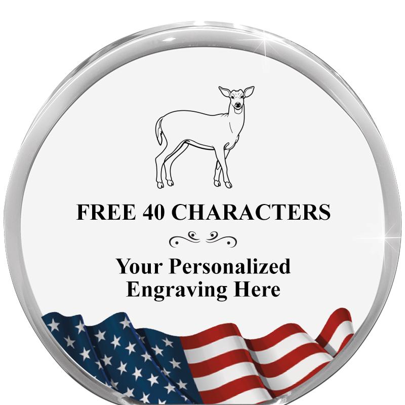 4" FLAG ORBIT ACRYLIC