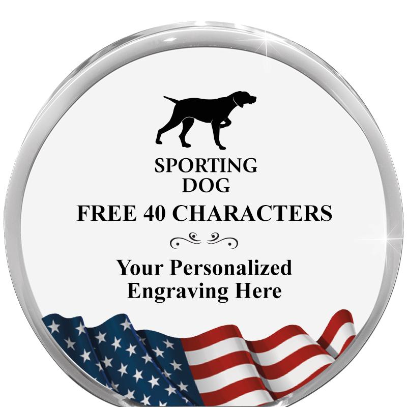 4" FLAG ORBIT ACRYLIC