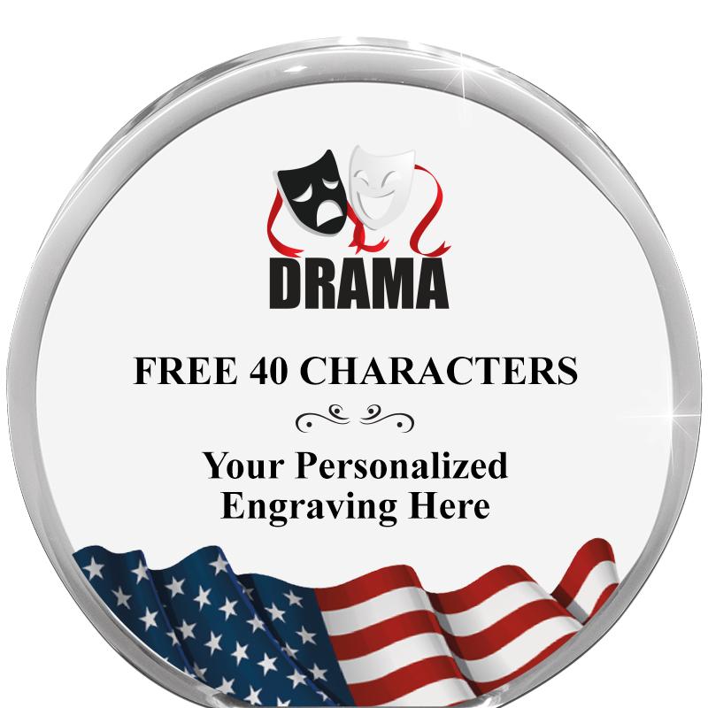 4" FLAG ORBIT ACRYLIC