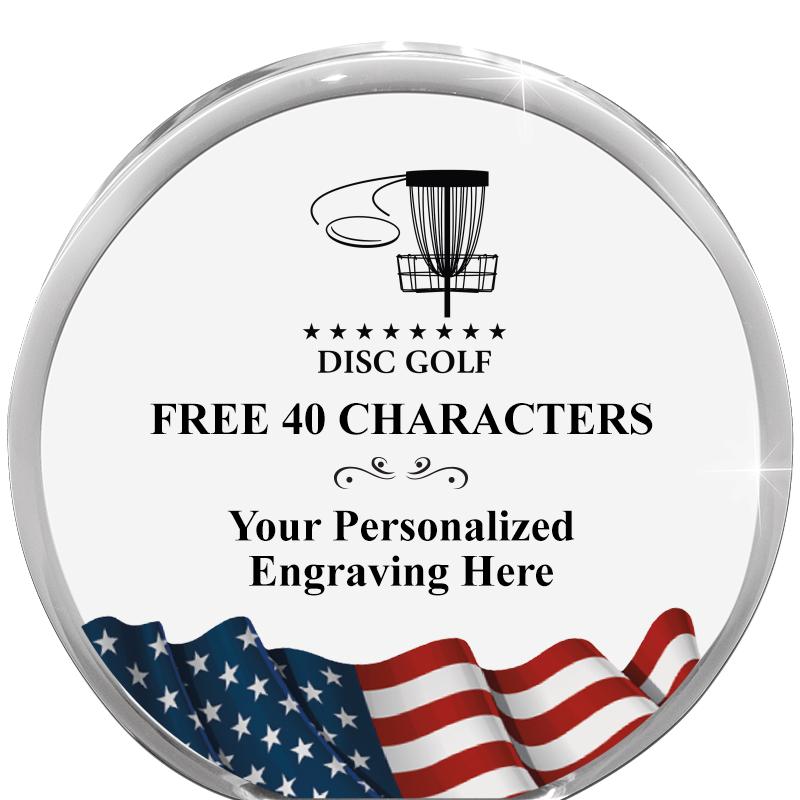 4" FLAG ORBIT ACRYLIC