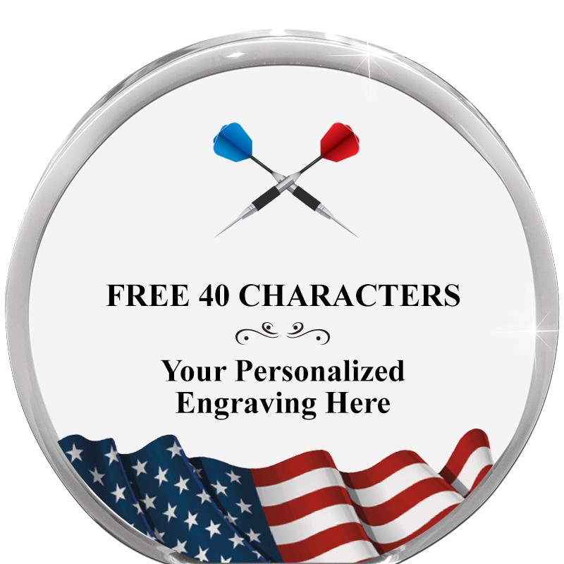 4" FLAG ORBIT ACRYLIC