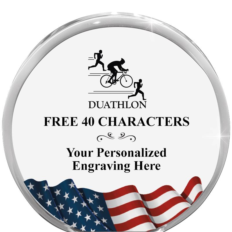 4" FLAG ORBIT ACRYLIC