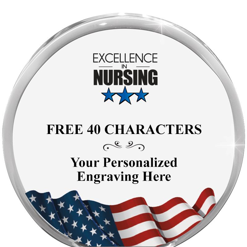 4" FLAG ORBIT ACRYLIC