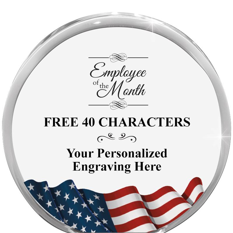 4" FLAG ORBIT ACRYLIC