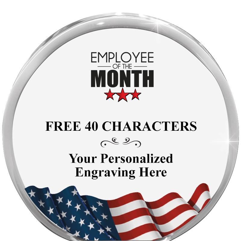 4" FLAG ORBIT ACRYLIC