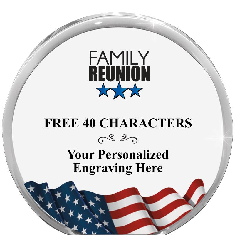 4" FLAG ORBIT ACRYLIC