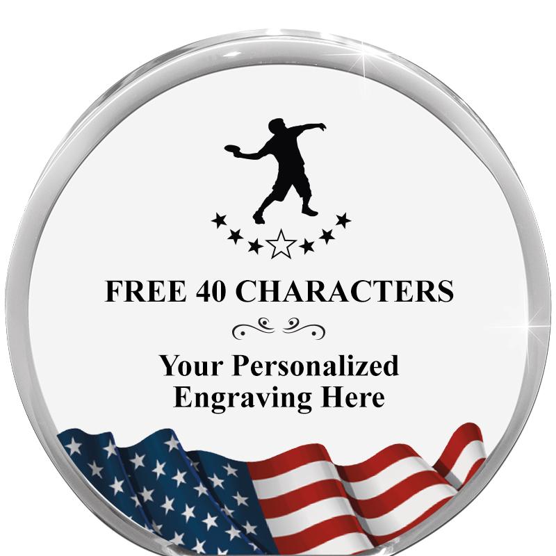 4" FLAG ORBIT ACRYLIC