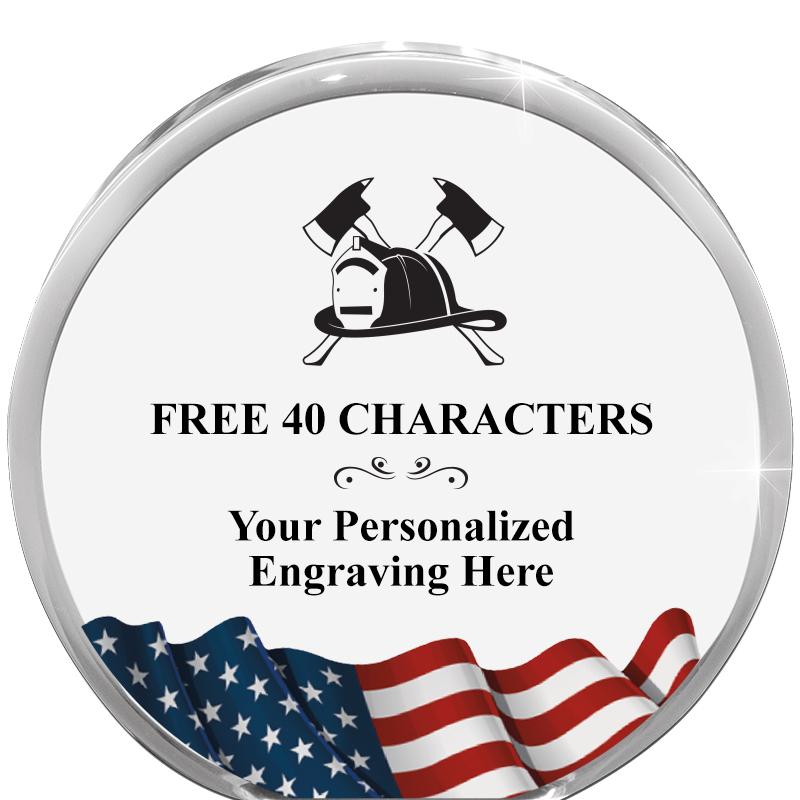 4" FLAG ORBIT ACRYLIC