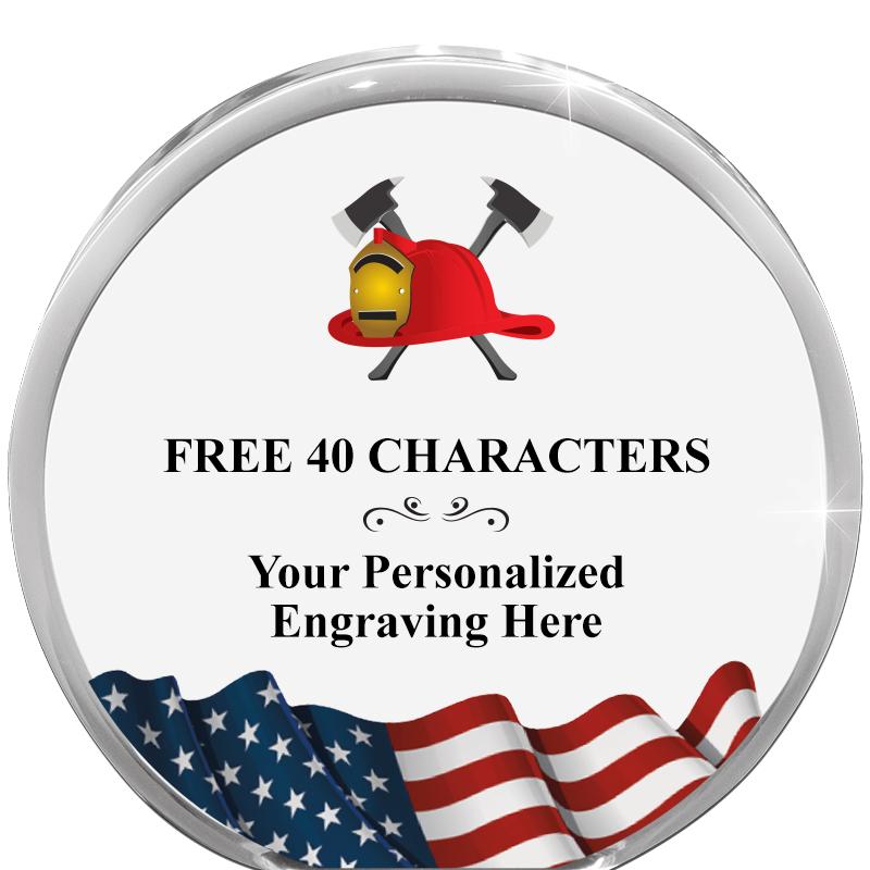 4" FLAG ORBIT ACRYLIC