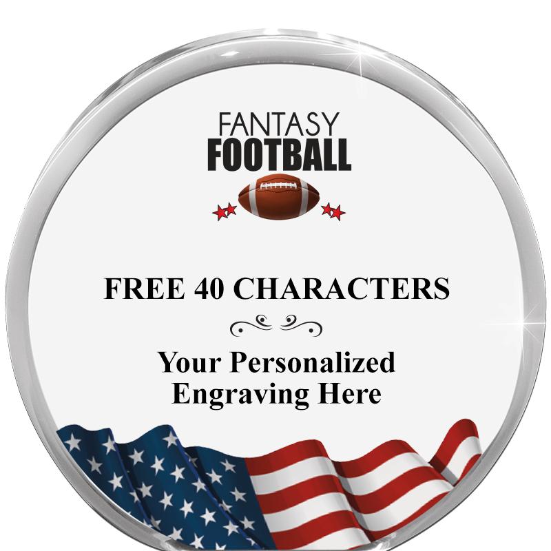 4" FLAG ORBIT ACRYLIC