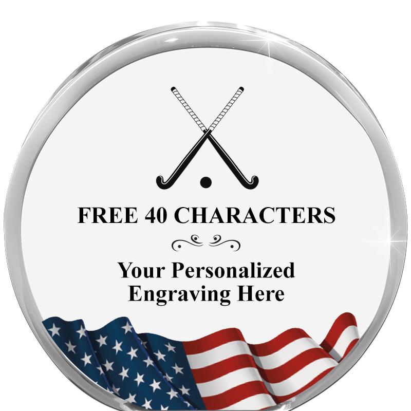 4" FLAG ORBIT ACRYLIC