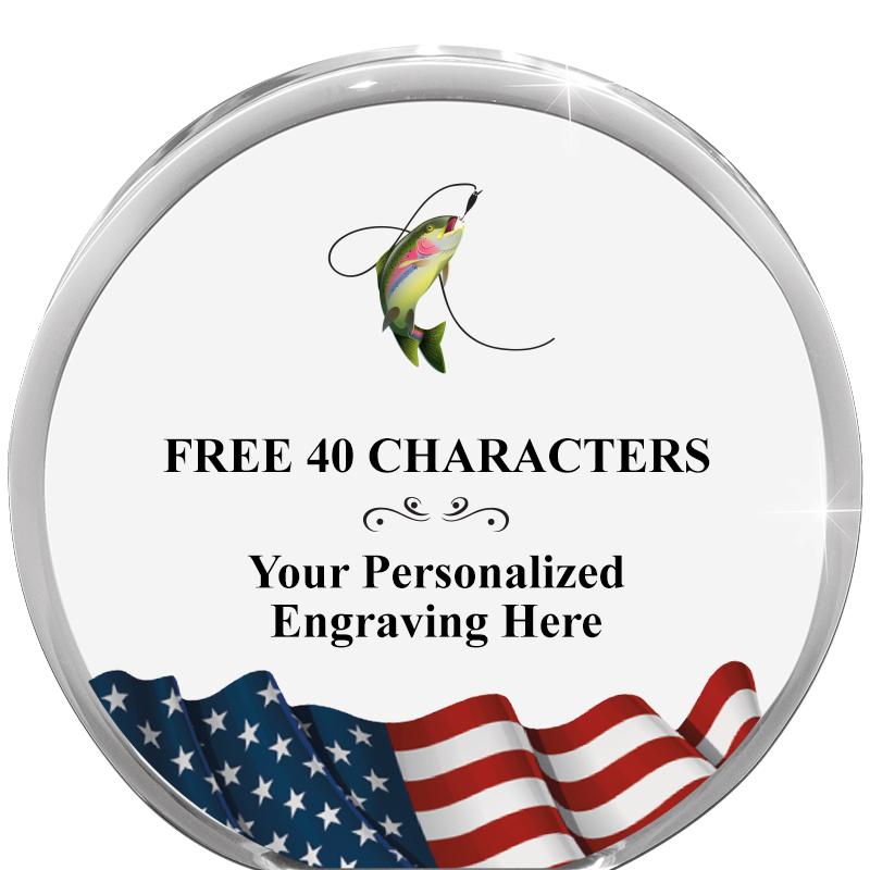 4" FLAG ORBIT ACRYLIC