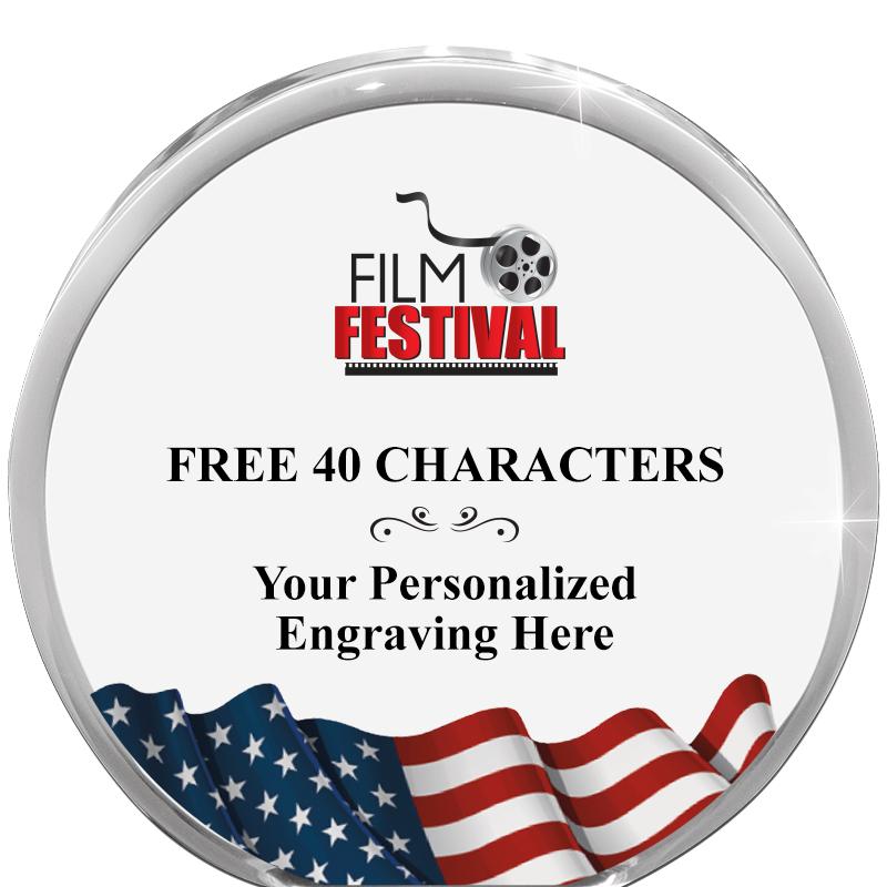 4" FLAG ORBIT ACRYLIC