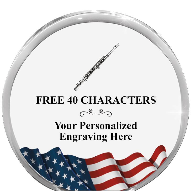 4" FLAG ORBIT ACRYLIC