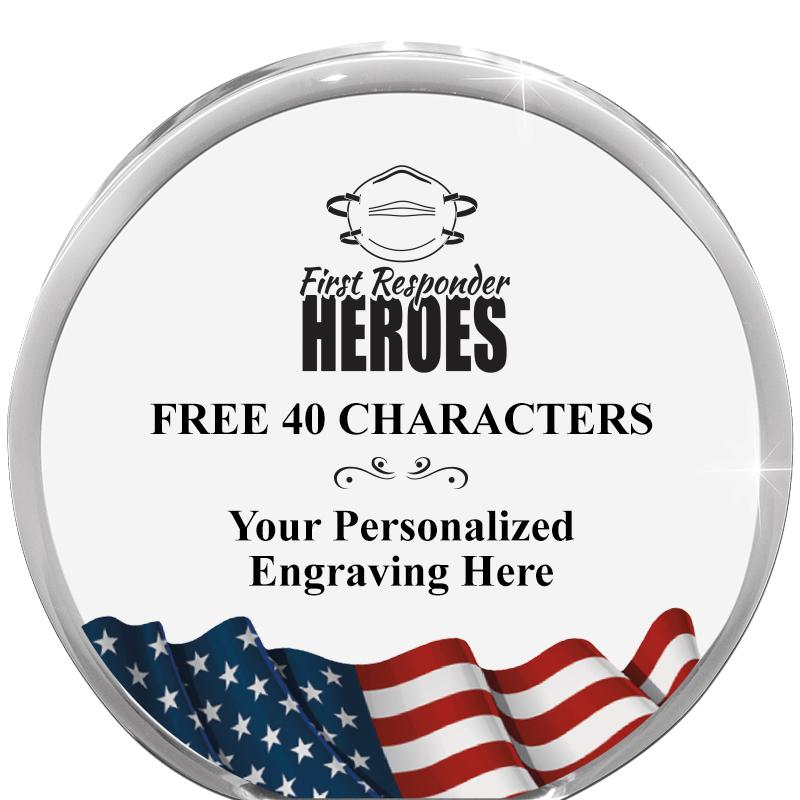 4" FLAG ORBIT ACRYLIC