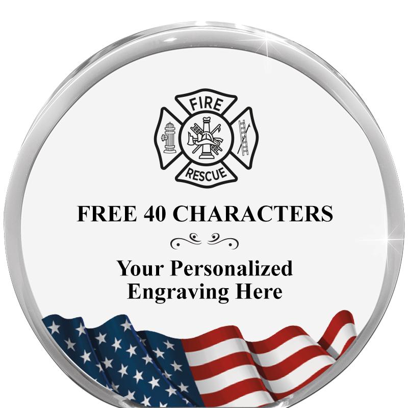 4" FLAG ORBIT ACRYLIC