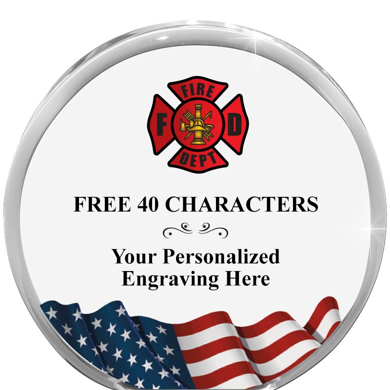 4" FLAG ORBIT ACRYLIC