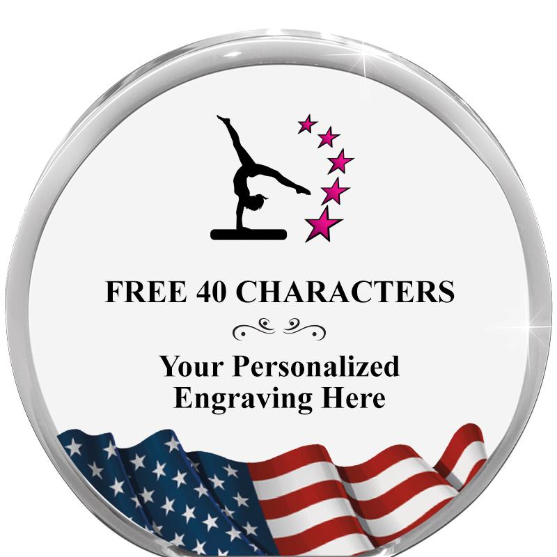 4" FLAG ORBIT ACRYLIC