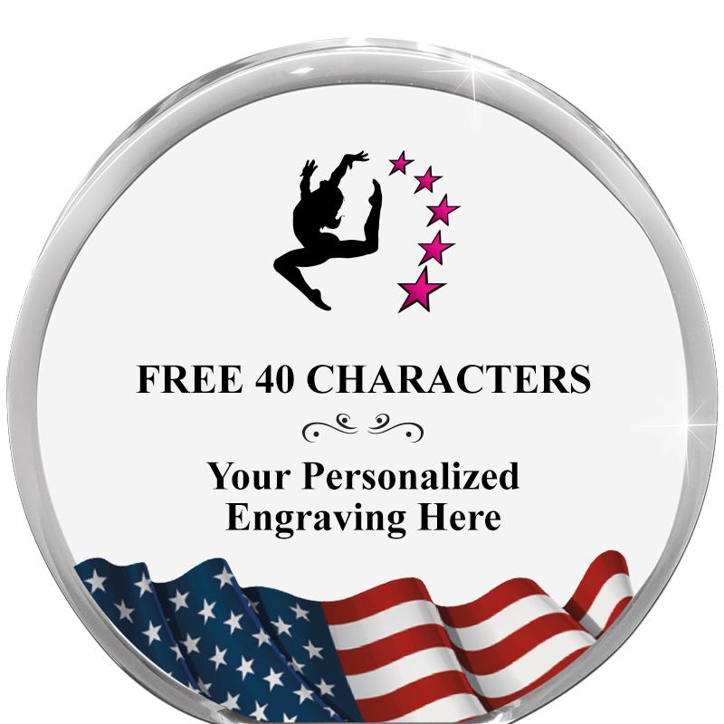 4" FLAG ORBIT ACRYLIC