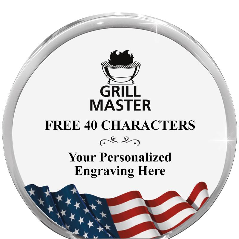 4" FLAG ORBIT ACRYLIC