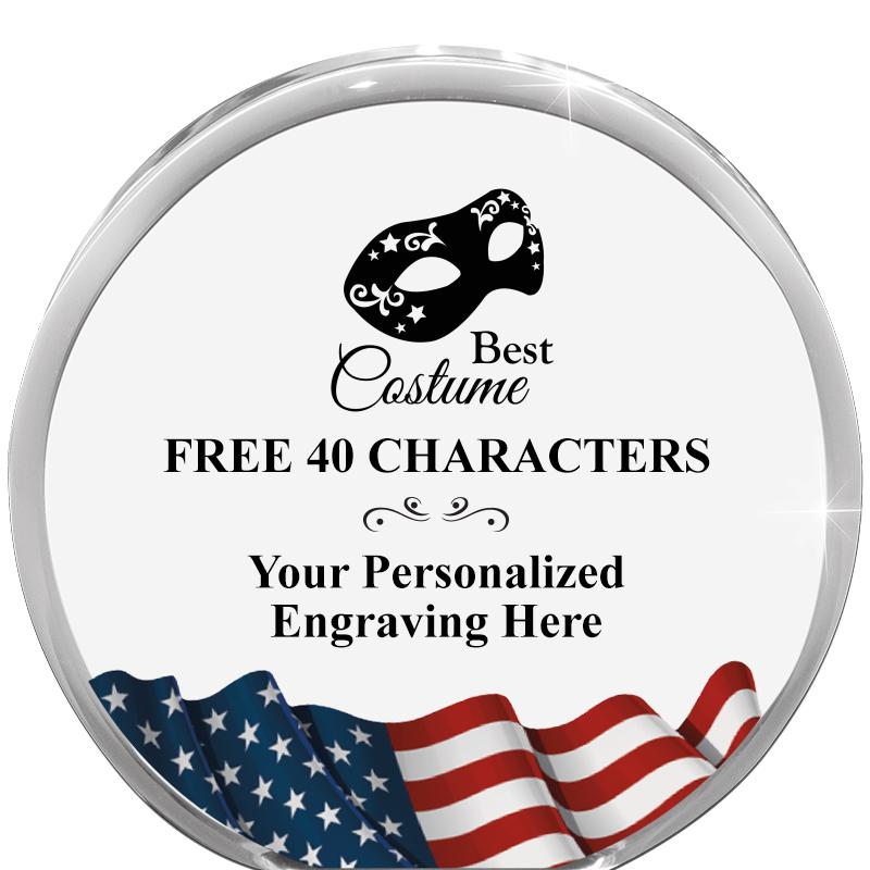 4" FLAG ORBIT ACRYLIC