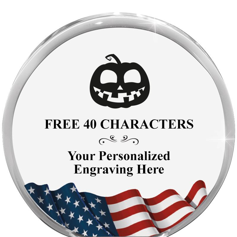 4" FLAG ORBIT ACRYLIC